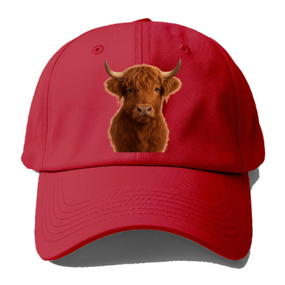 highland cow portrait design Hat