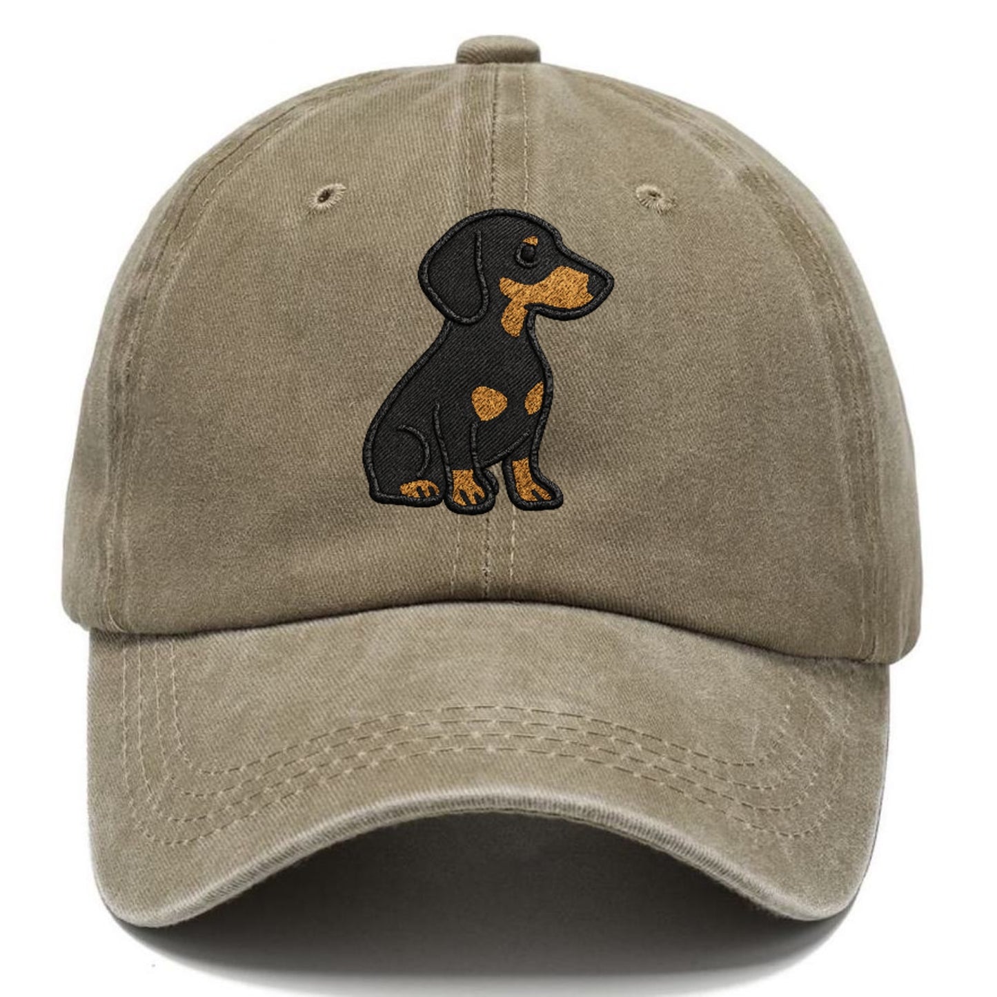 dachshund-black-and-tan-loyal-companion Hat