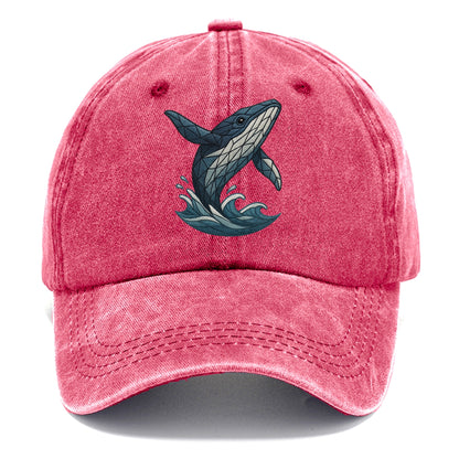 whale ocean waves Hat