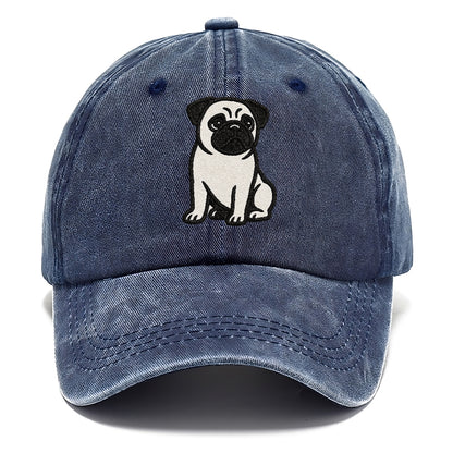 black-pug-charming-companion Hat