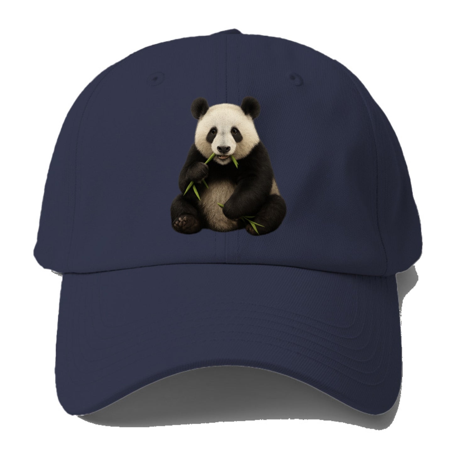 realistic panda eating bamboo hat Hat
