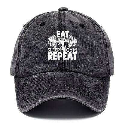Eat Sleep Gym Repeat Hat