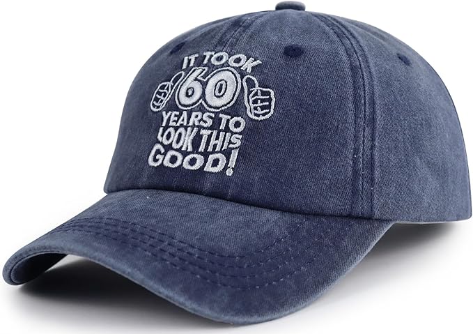 Vintage 60th Embroidered Classic Cap - "It Took 60 Years to Look This Good!"