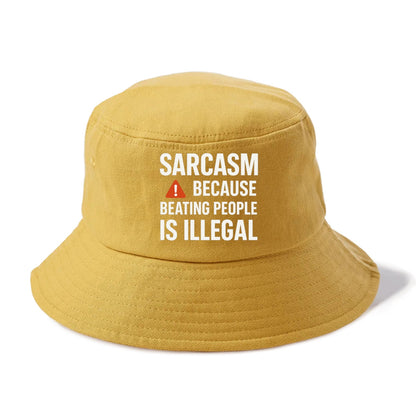 sarcasm because beating people Hat