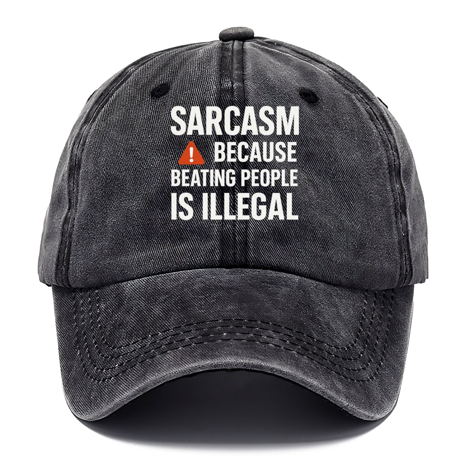 sarcasm because beating people Hat