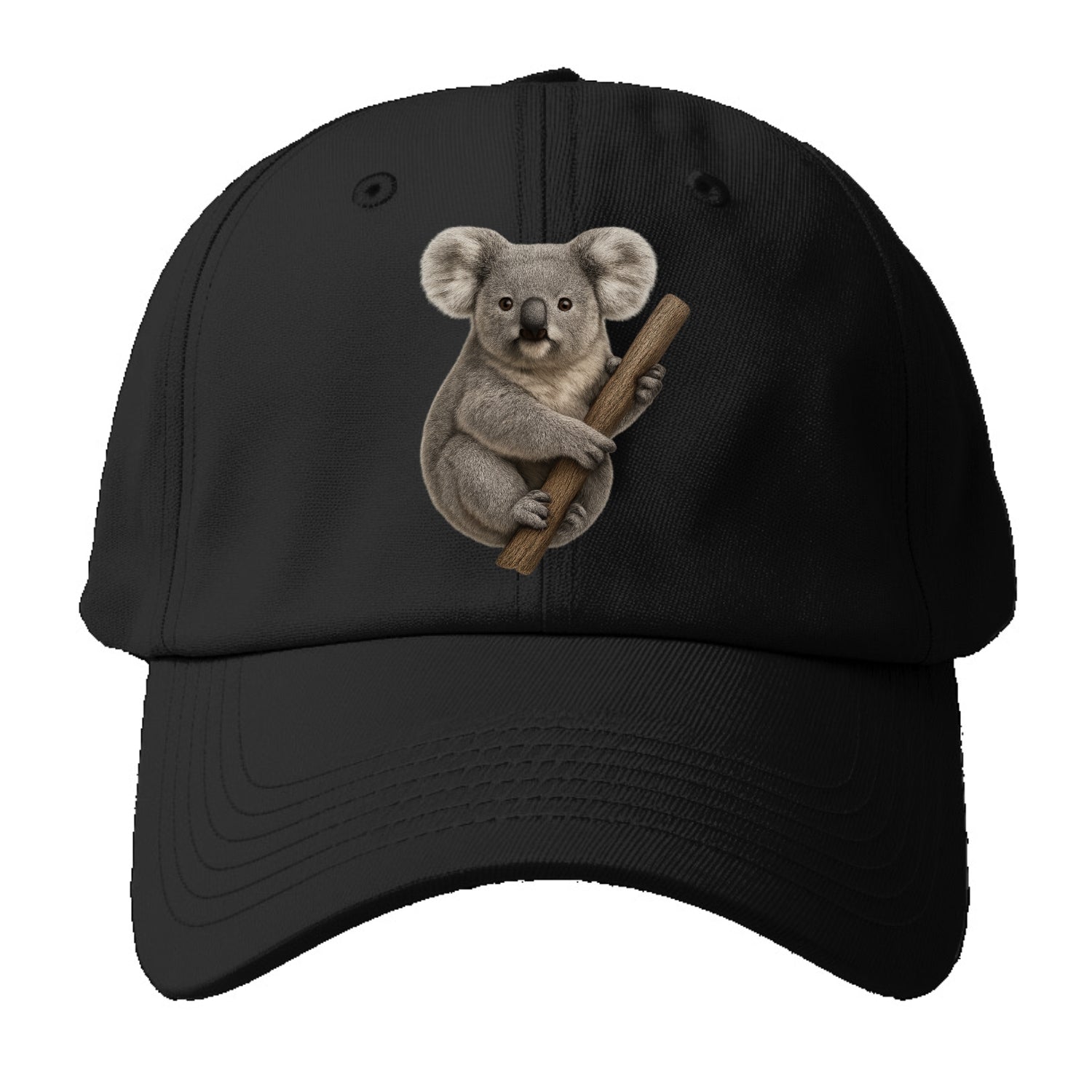 realistic koala on branch portrait Hat