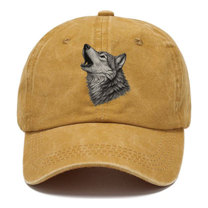 wolf howling Hat