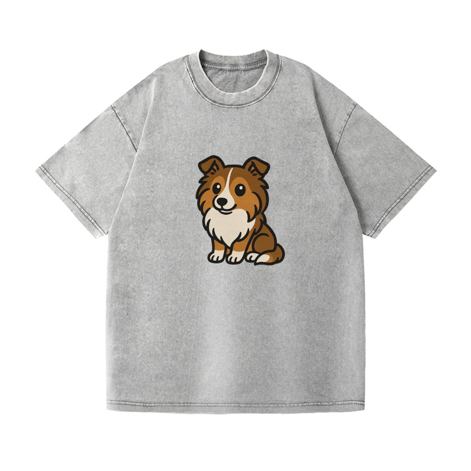 shetland sheepdog sable and white sitting pose portrait design Hat