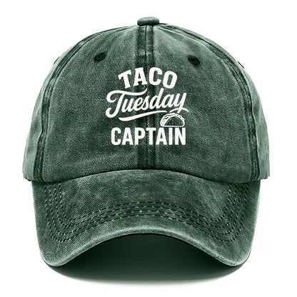 taco tuesday captain hat design Hat