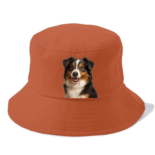 Mini Australian Shepherd Portrait Design Bucket Hat