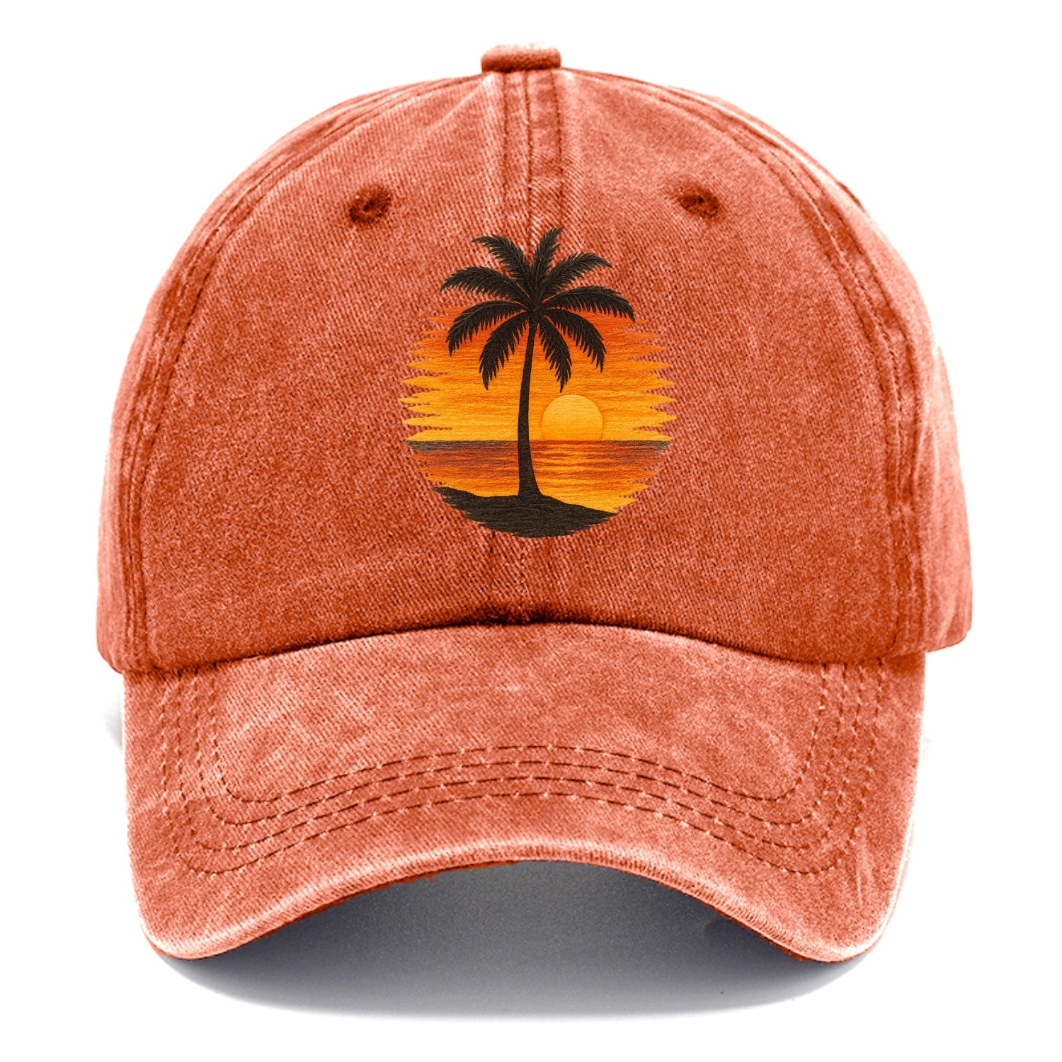 sunset palms paradise Hat