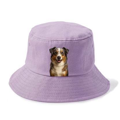 blue merle australian shepherd portrait design Hat