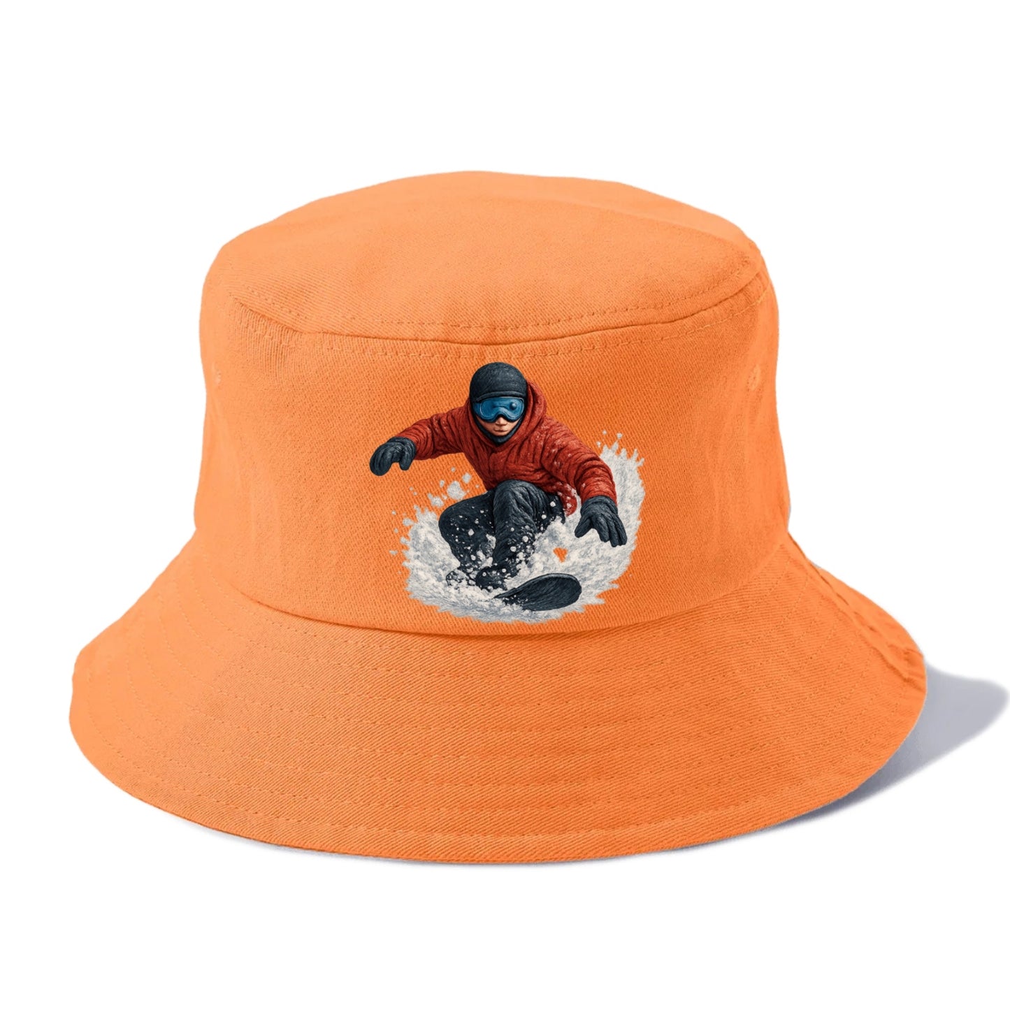 snowboarder carving through fresh powder Hat