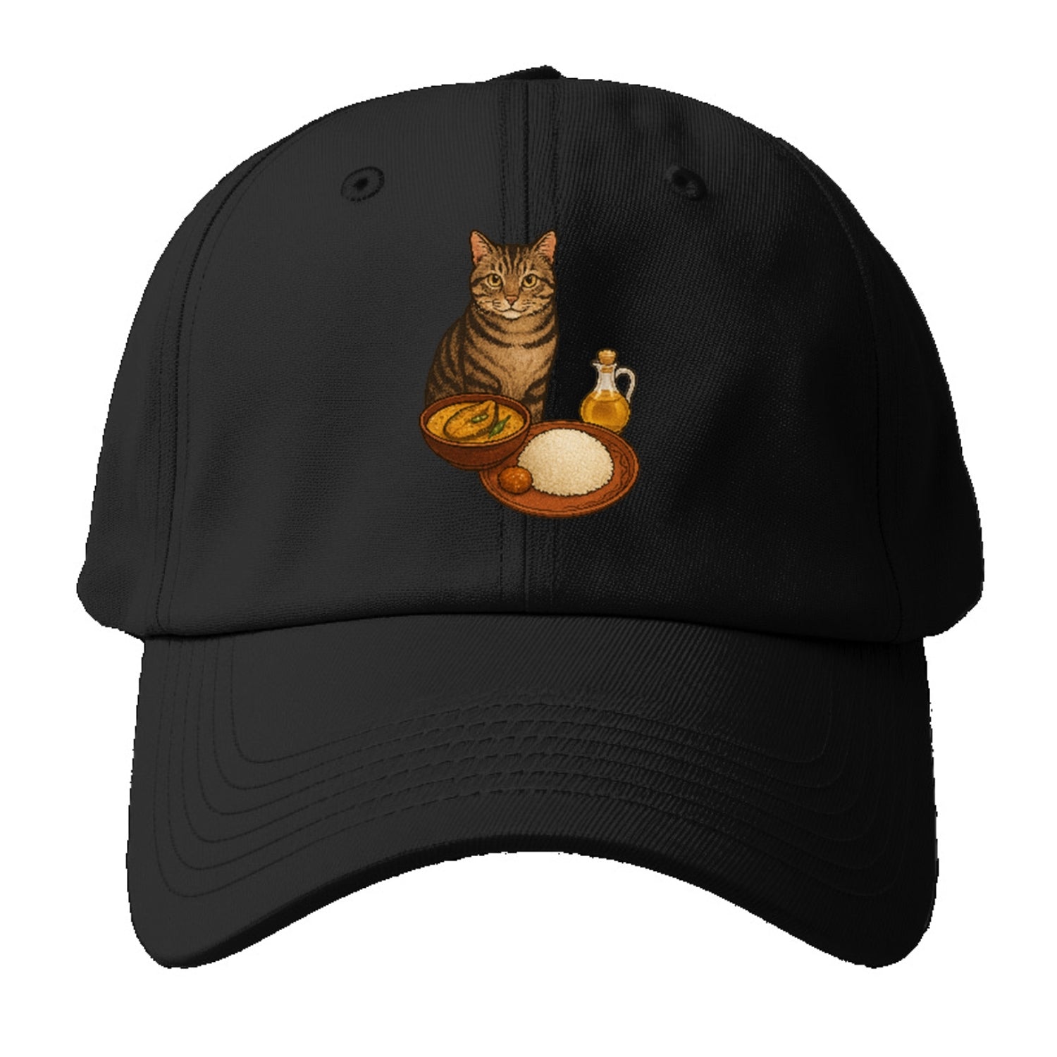 bengali-fish-curry-cat-charm Hat