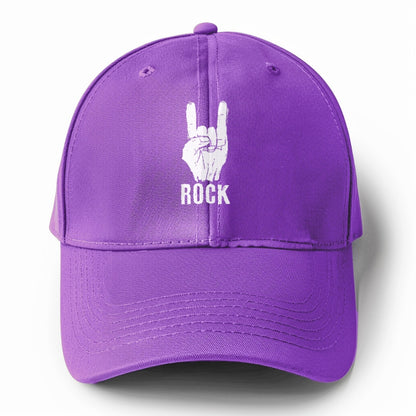 hand horn rock n roll Hat