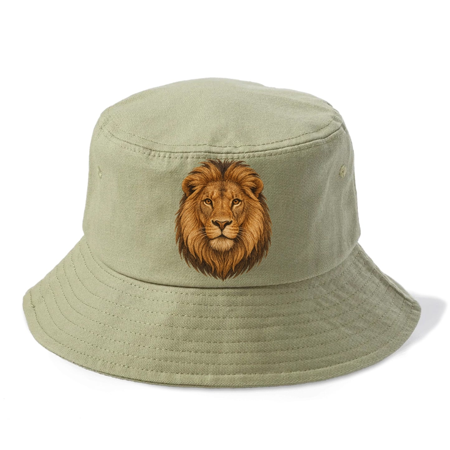 detailed lion head portrait Hat