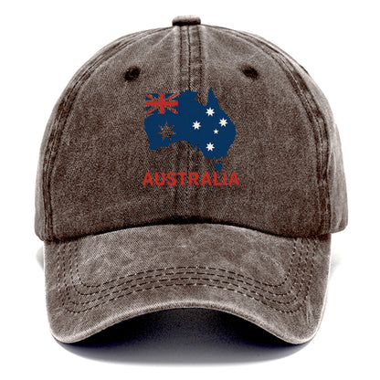 Australian Flag Map Hat