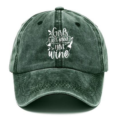 girls just wanna have wine Hat