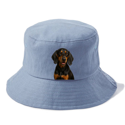 black tan coonhound portrait design Hat
