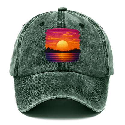 serene sunset hues Hat