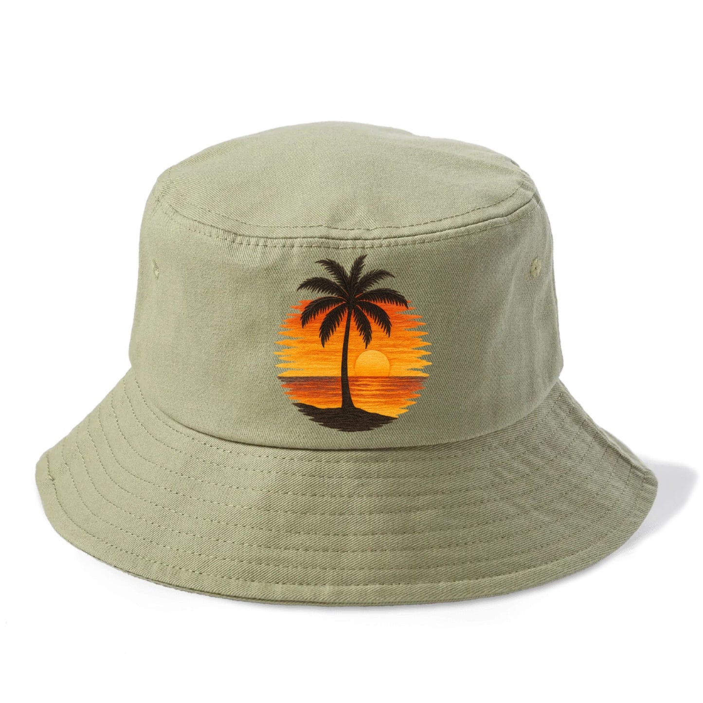 sunset palms paradise Hat