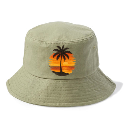 sunset palms paradise Hat