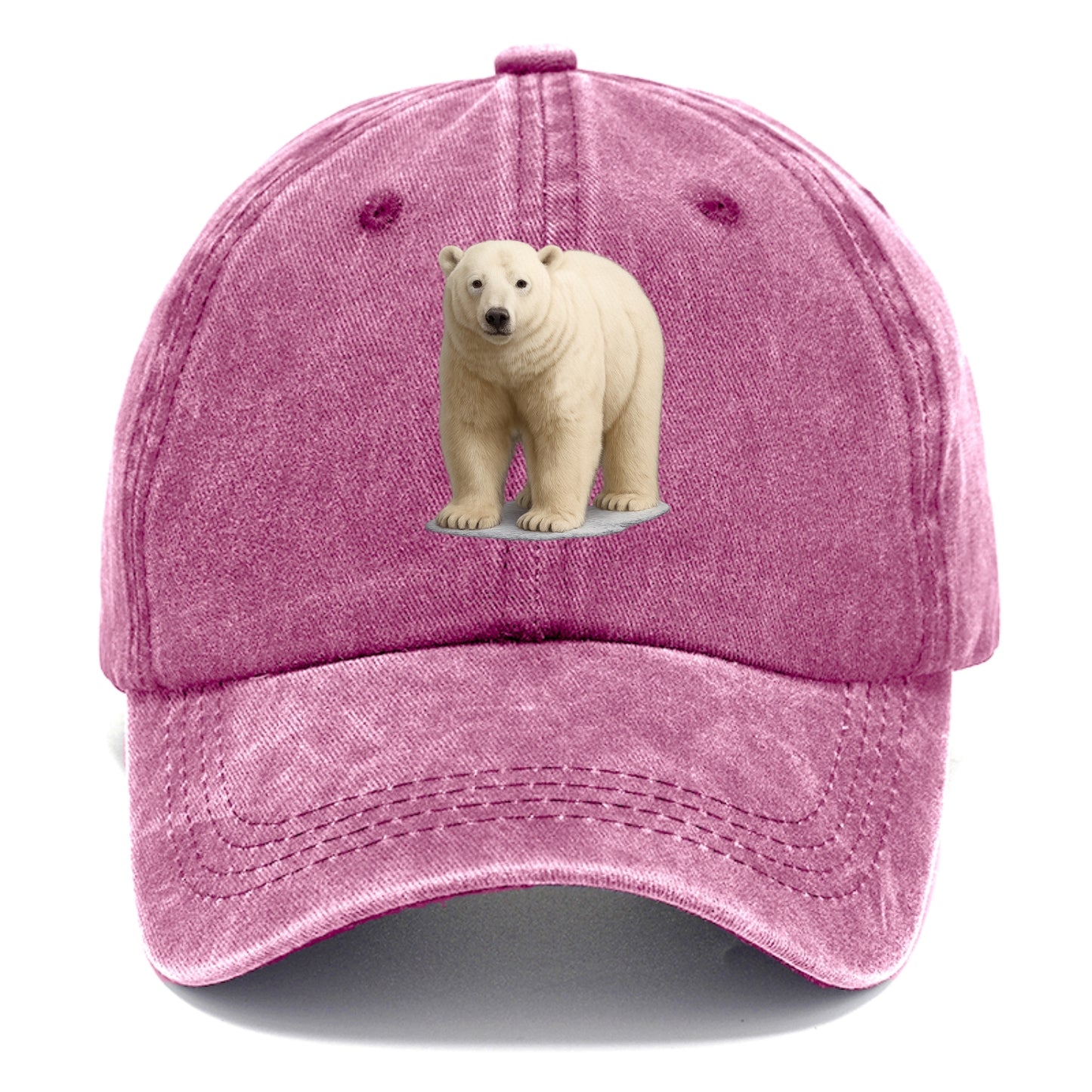 majestic polar bear front portrait Hat