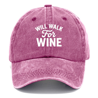 will walk for wine Hat