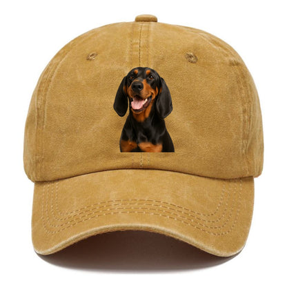 black & tan coonhound: noble trailblazer Hat