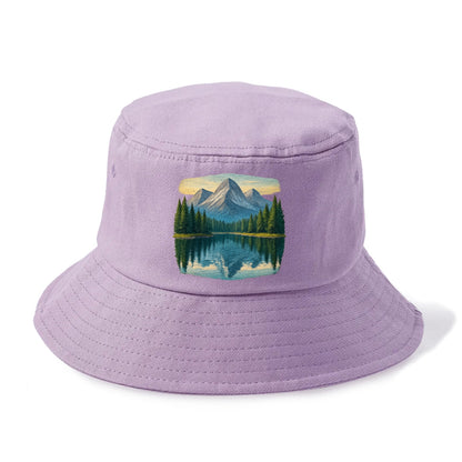 mountain lake reflections Hat