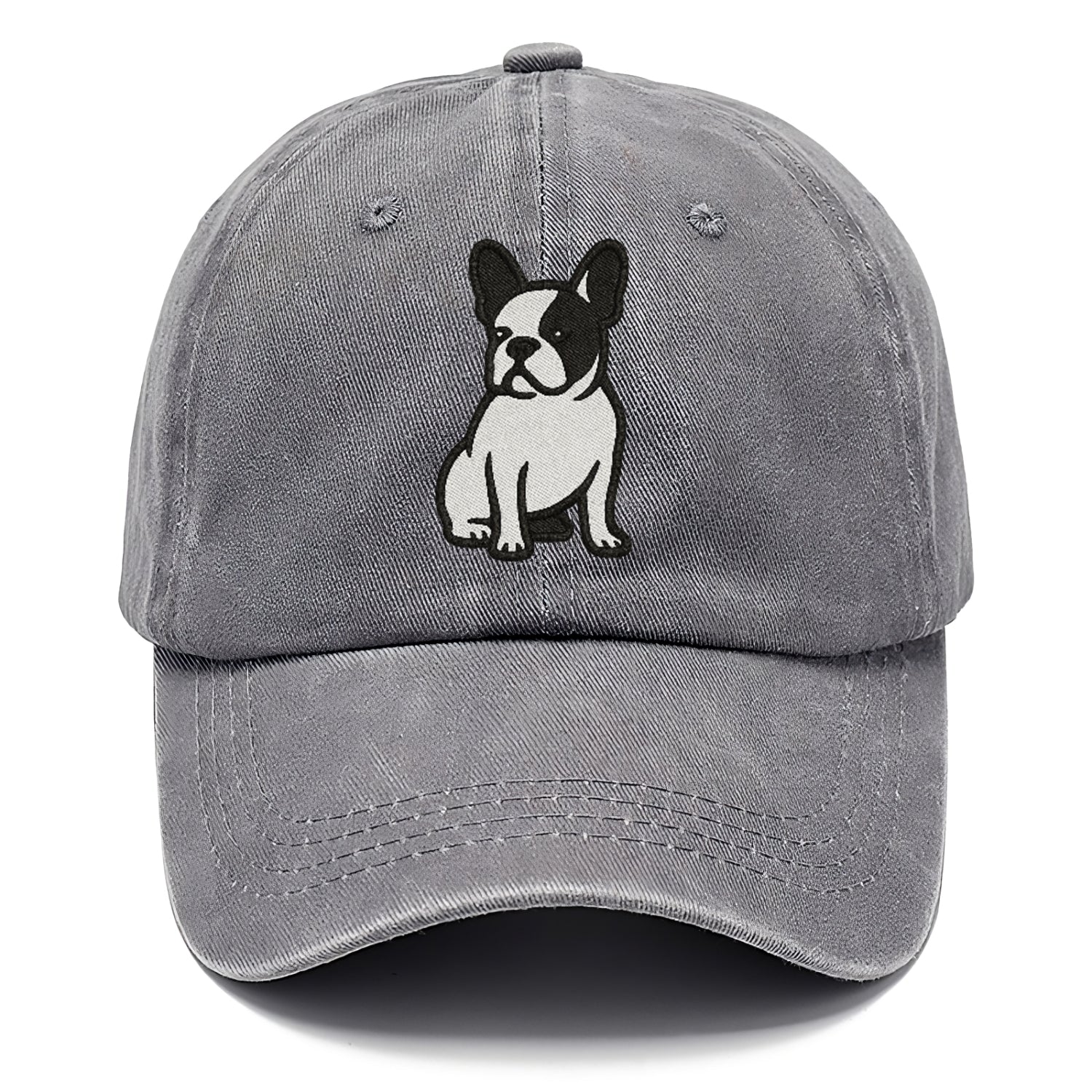 french-bulldog-black-white-charming-pose Hat