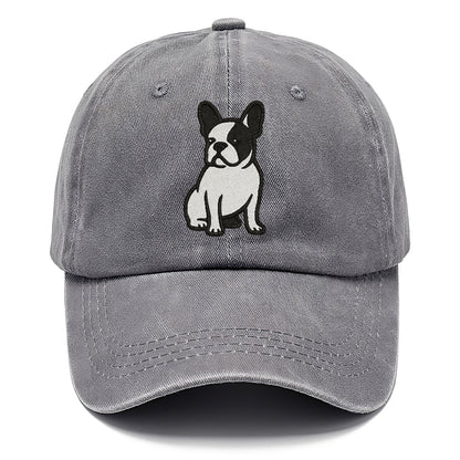 french-bulldog-black-white-charming-pose Hat