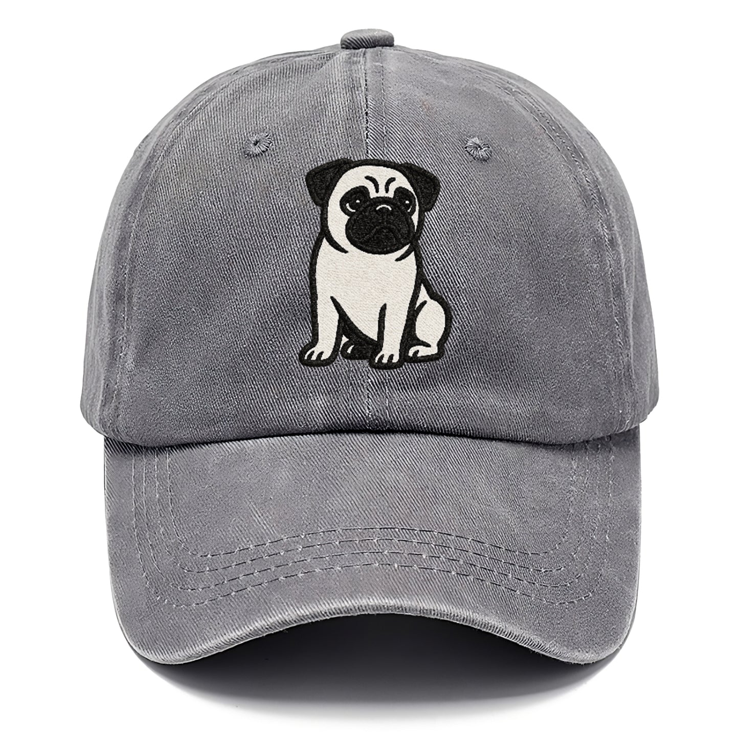 black-pug-charming-companion Hat