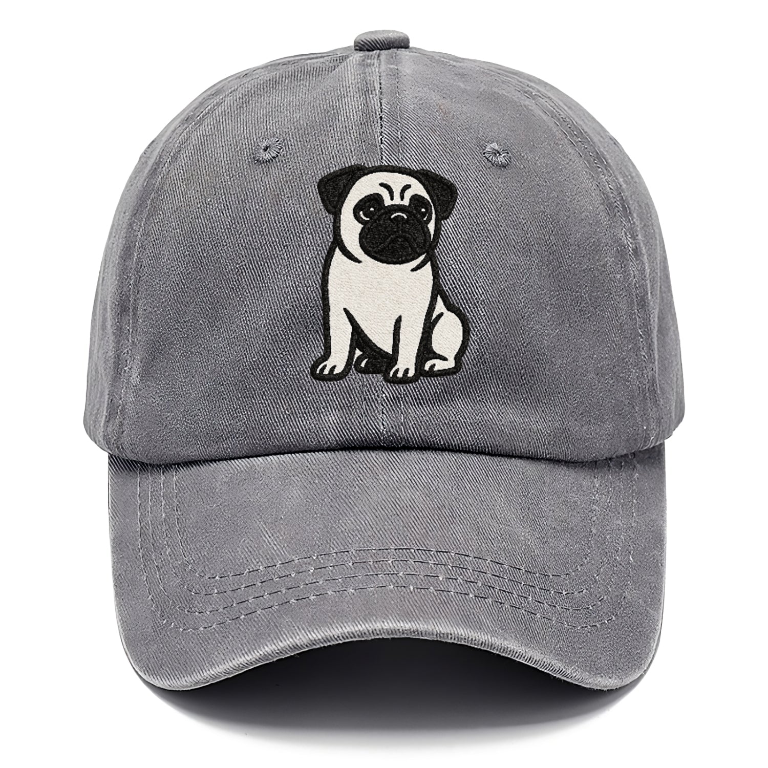 black-pug-charming-companion Hat