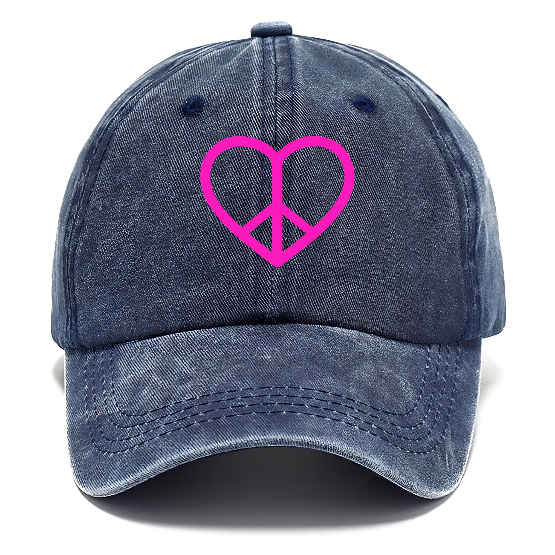 Retro 80s Heart Peace Sign Hat