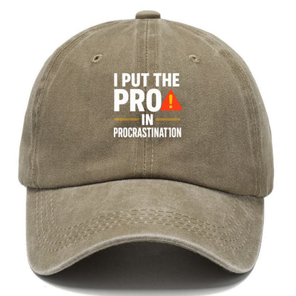 pro in procrastination Hat