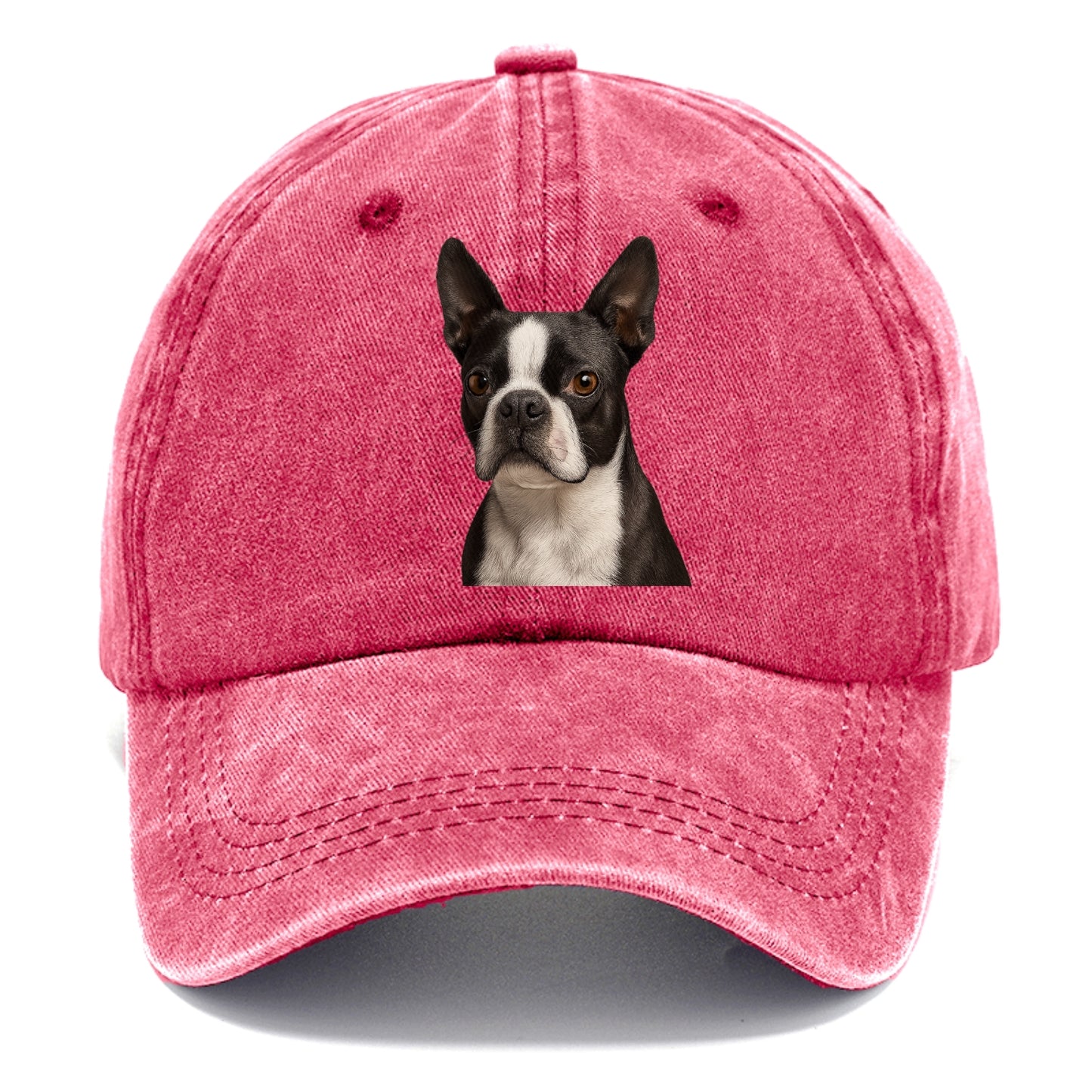 boston terrier portrait design Hat