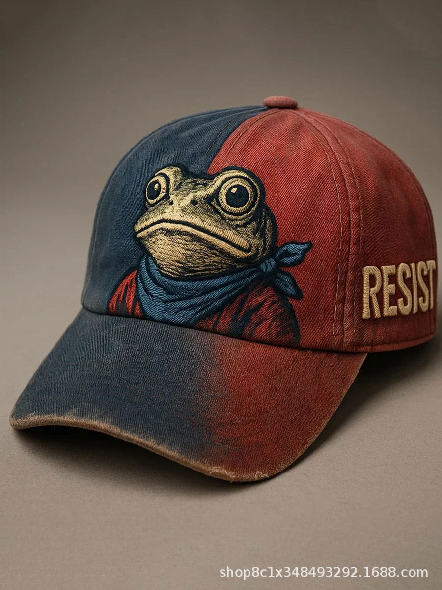 3D Frog Digital Print Baseball Cap | Unique Snapback Hat