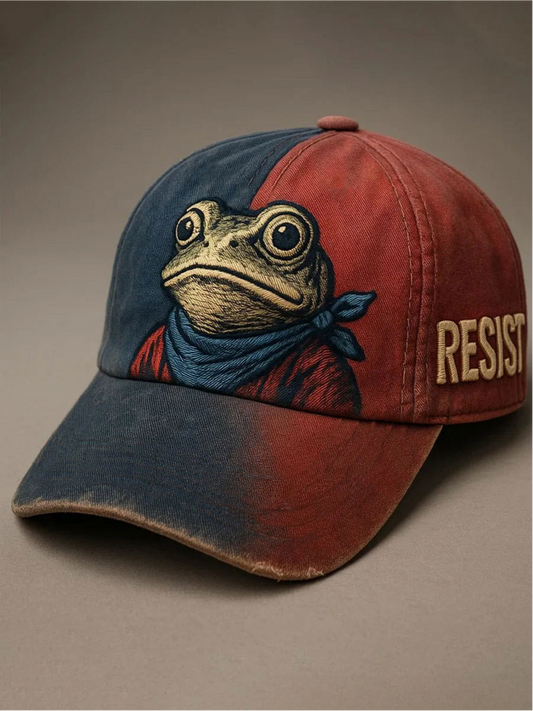 3D Frog Digital Print Baseball Cap | Unique Snapback Hat