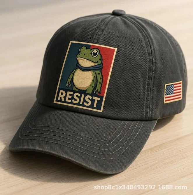 3D Frog Digital Print Baseball Cap | Unique Snapback Hat