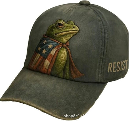 3D Frog Digital Print Baseball Cap | Unique Snapback Hat