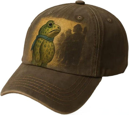 3D Frog Digital Print Baseball Cap | Unique Snapback Hat