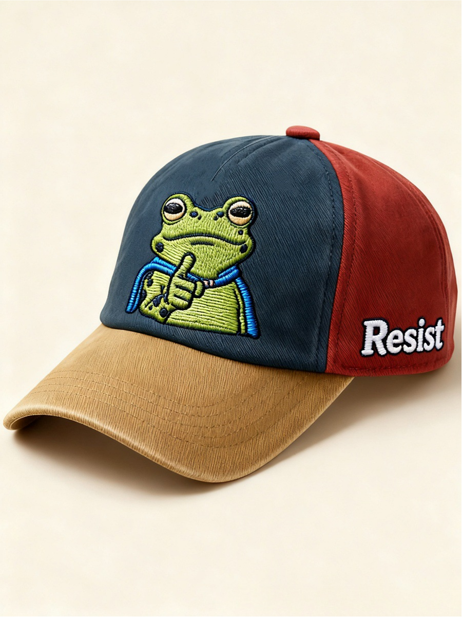 3D Frog Digital Print Baseball Cap | Unique Snapback Hat