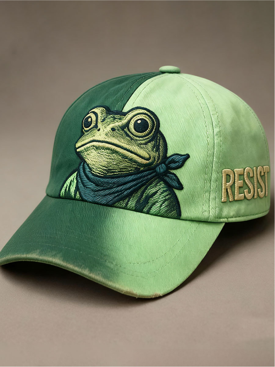 3D Frog Digital Print Baseball Cap | Unique Snapback Hat
