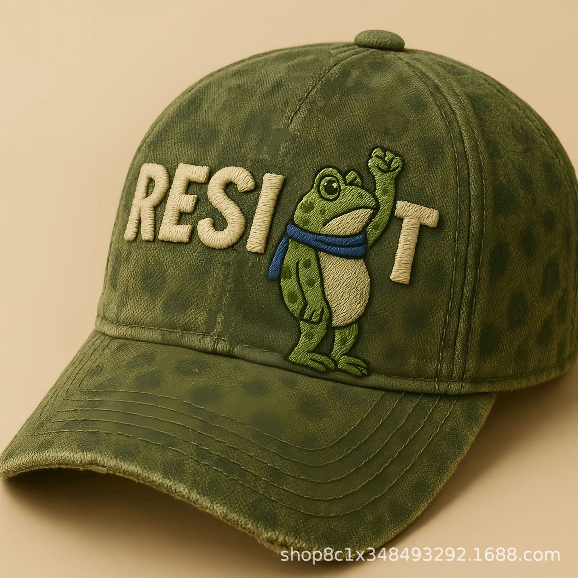 3D Frog Digital Print Baseball Cap | Unique Snapback Hat