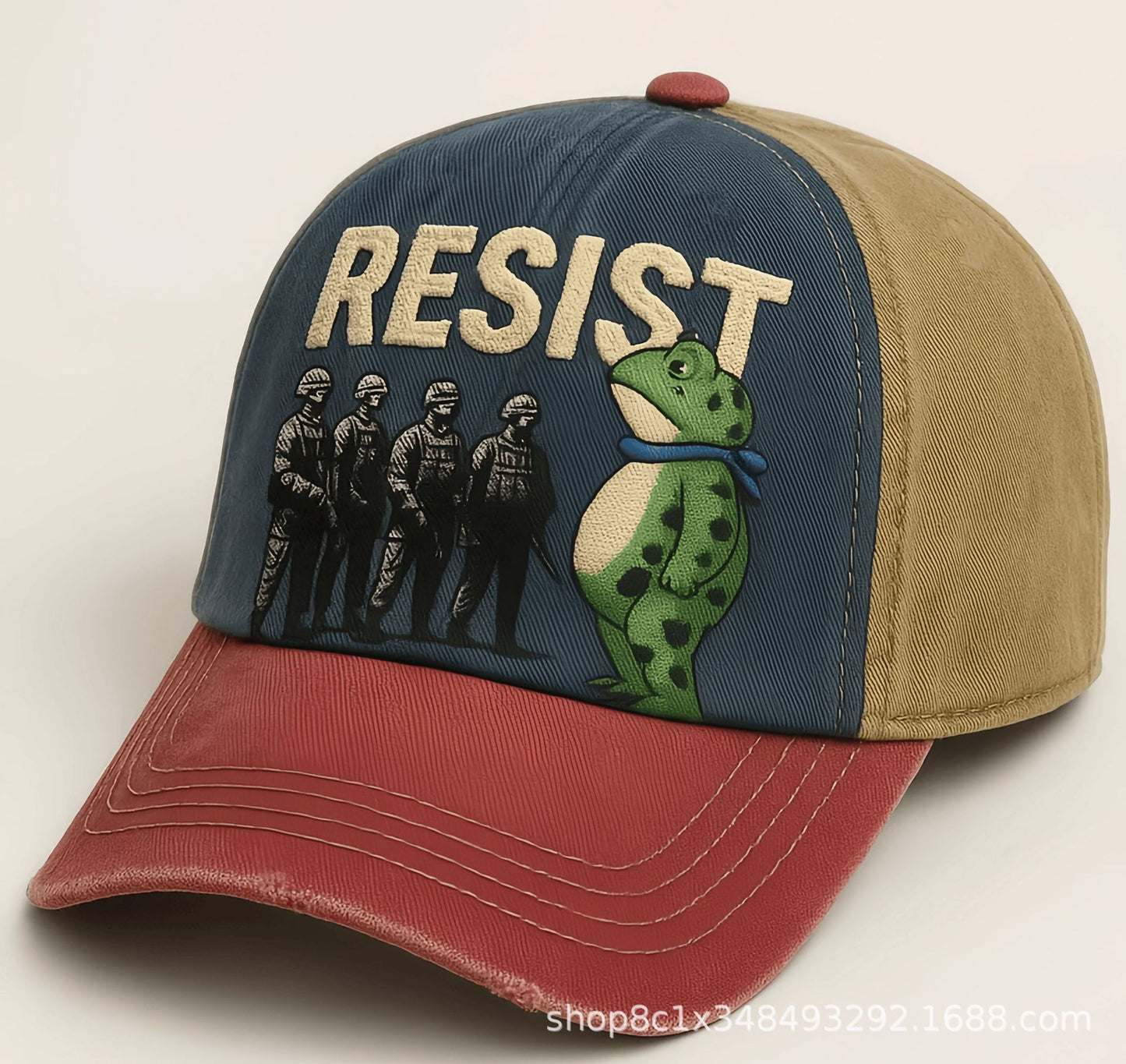 3D Frog Digital Print Baseball Cap | Unique Snapback Hat