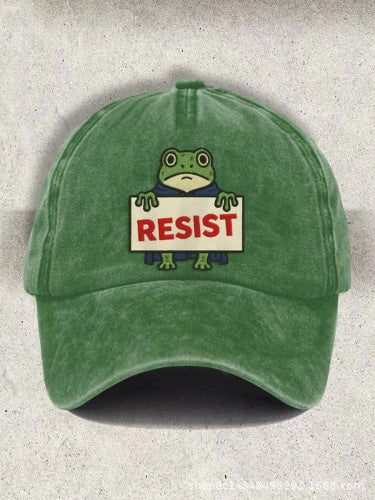 3D Frog Digital Print Baseball Cap | Unique Snapback Hat