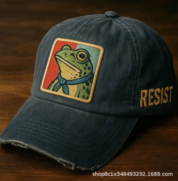 3D Frog Digital Print Baseball Cap | Unique Snapback Hat