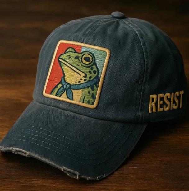 3D Frog Digital Print Baseball Cap | Unique Snapback Hat