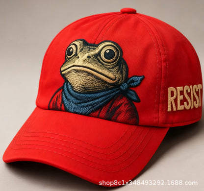 3D Frog Digital Print Baseball Cap | Unique Snapback Hat